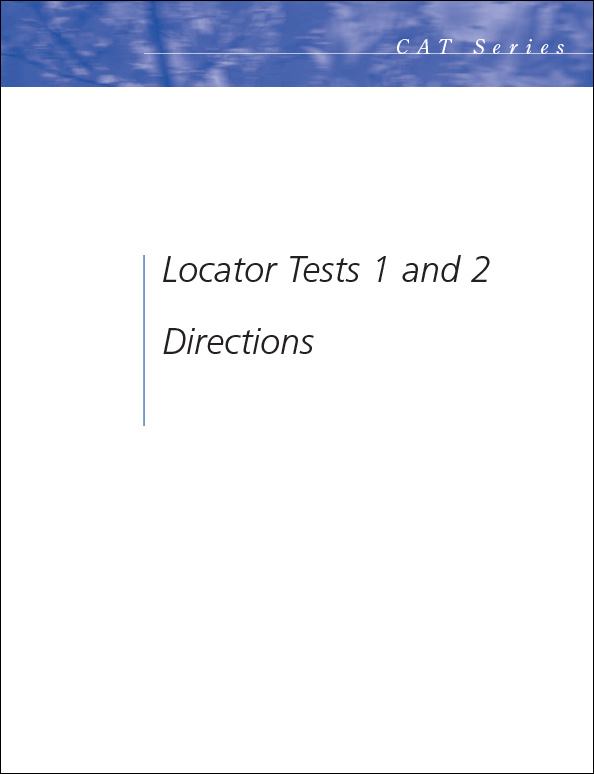 CAT3 Locator test Directions